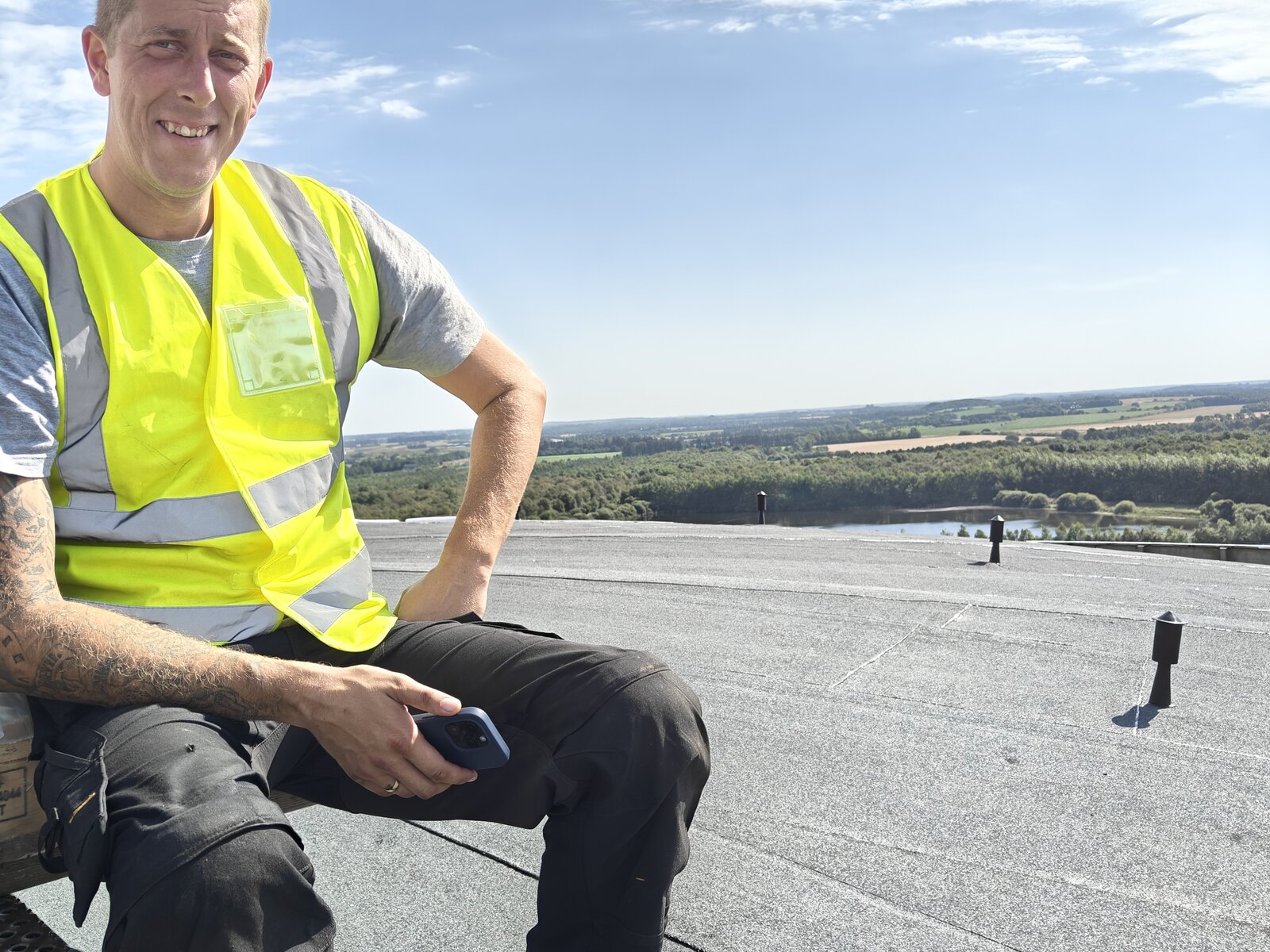 Pause på taget efter endt arbejde