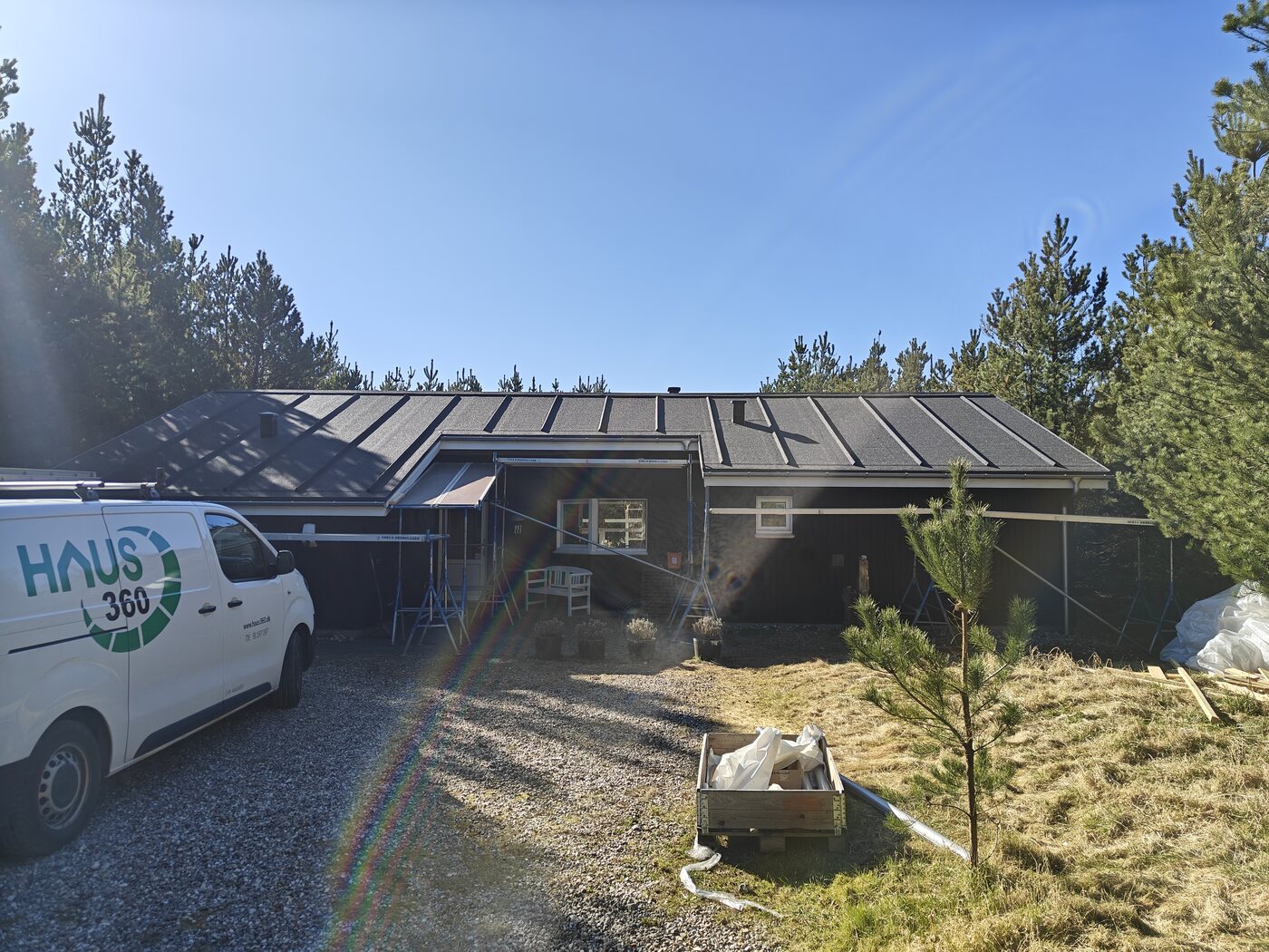Komplet tagkonstruktion udført af Haus360 i Nørre Nebel