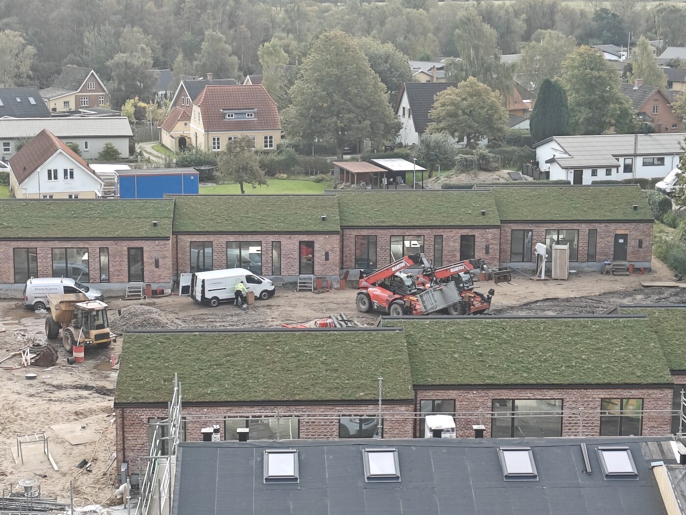 Sedumhave på nybyggeri udført af Haus360 i Vejle