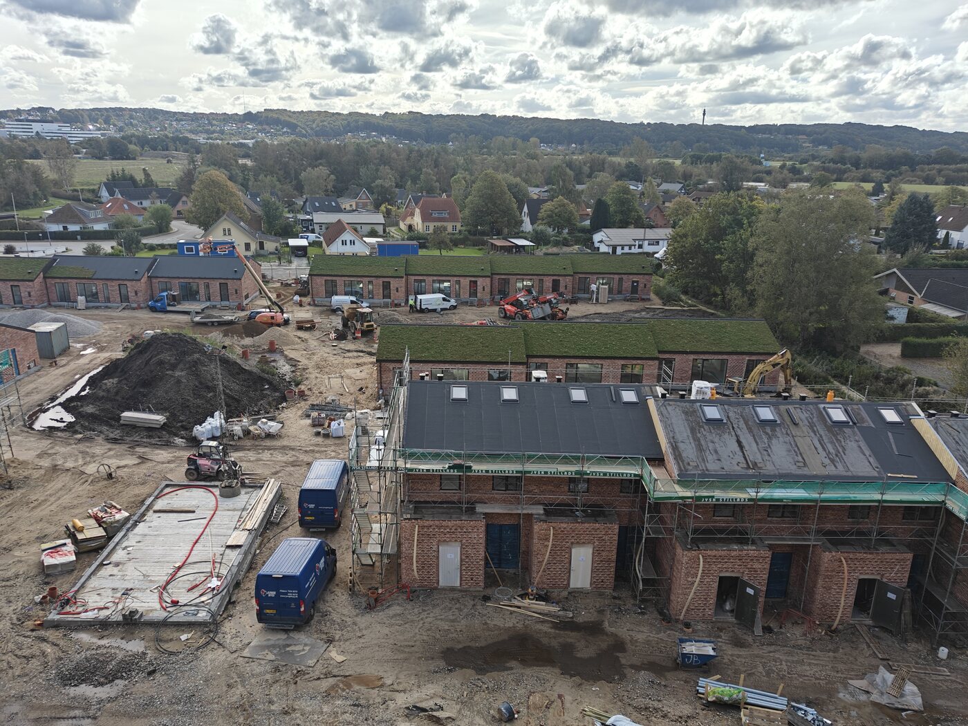 Sedumhave på nybyggeri udført af Haus360 i Vejle