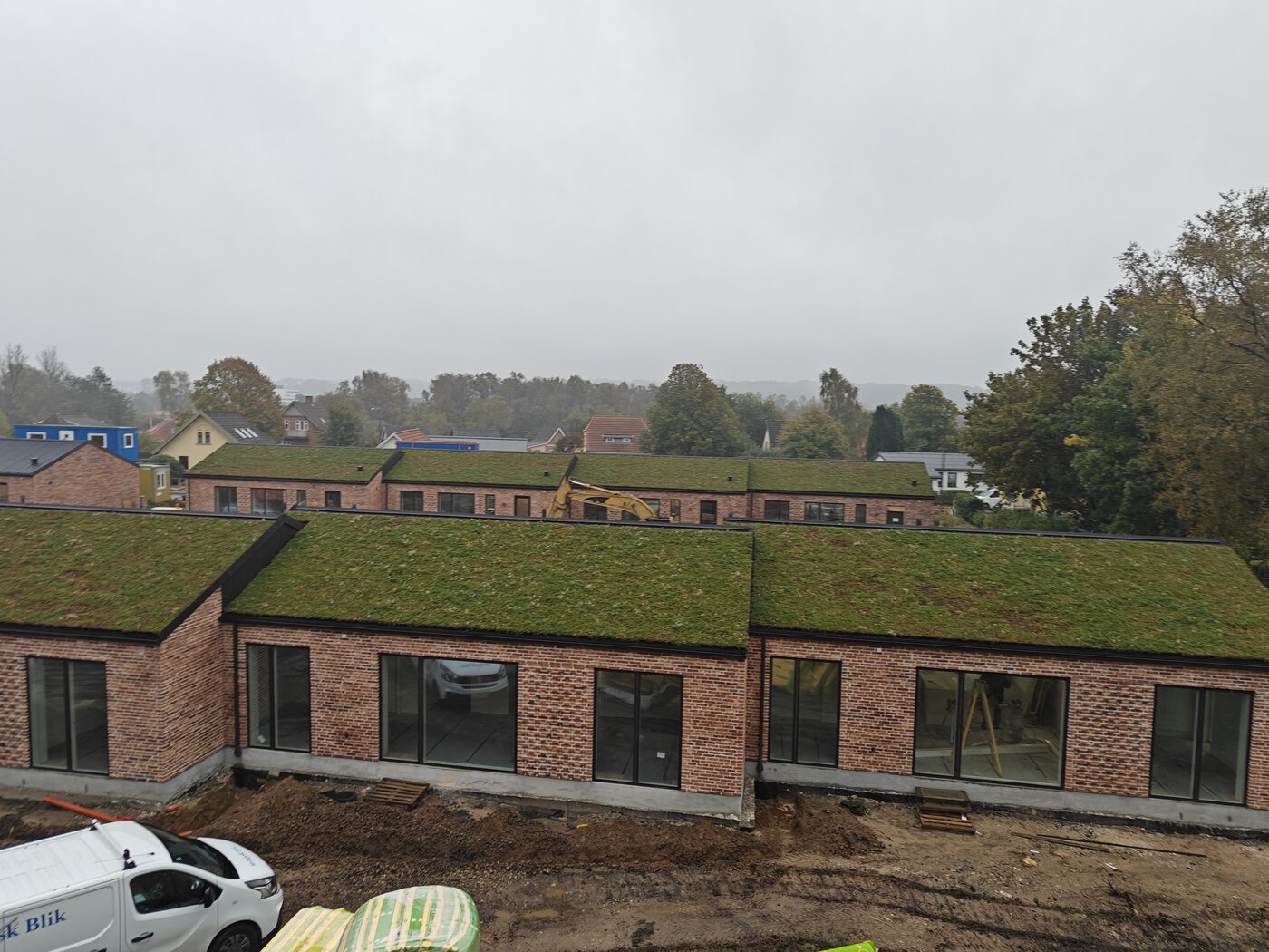 Sedumhave på nybyggeri udført af Haus360 i Vejle